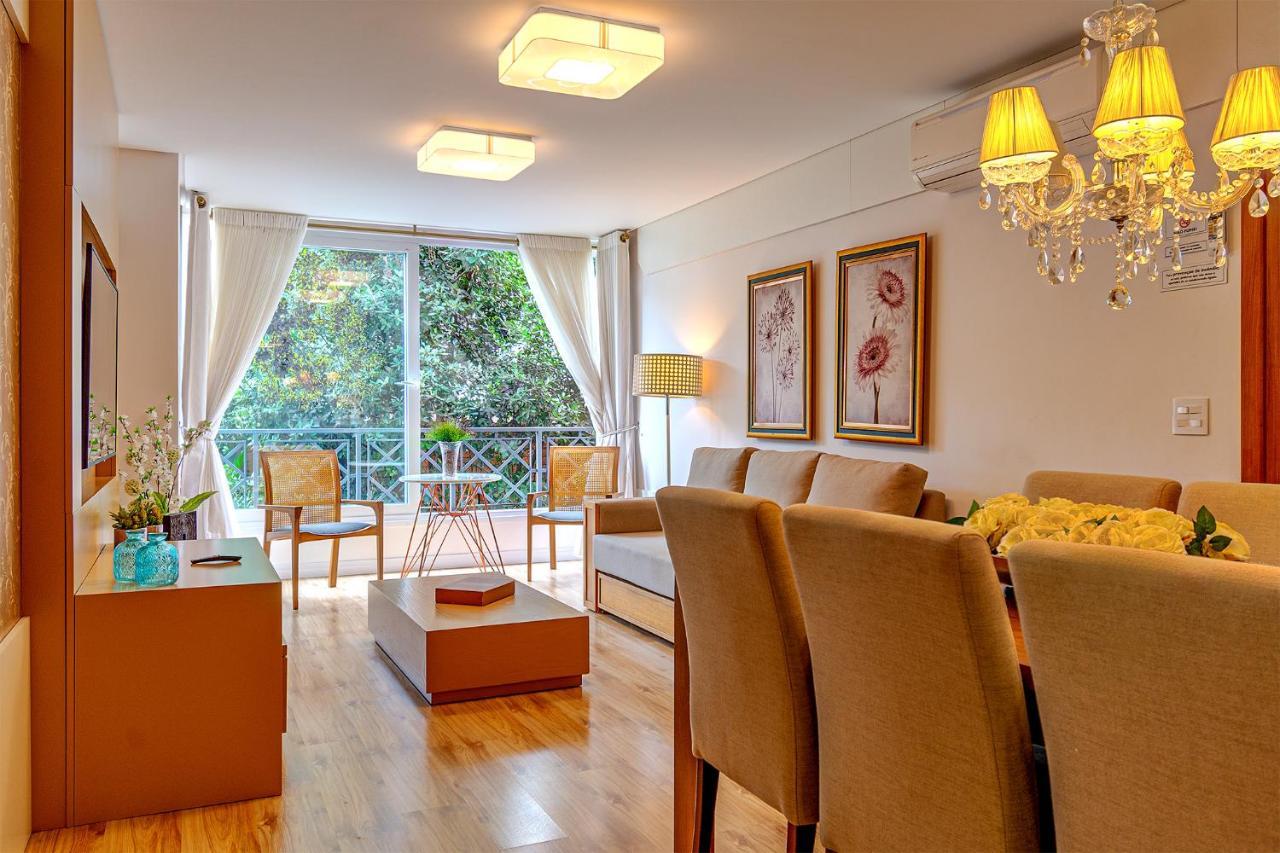 Rosa Apartamento Luxo No Centro Gramado Apartment ภายนอก รูปภาพ